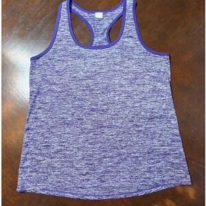 Sport-Tek PosiCharge Purple Heather Racerback Tank Top Womens L LST390